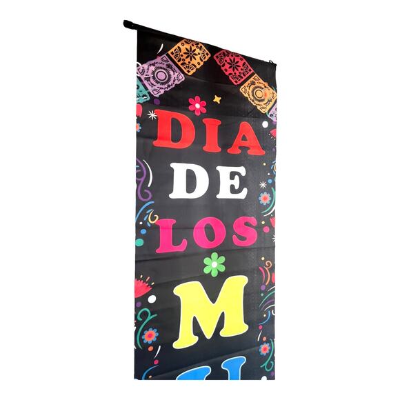 NEW Day Of The Dead Dia de Los Muertos LG BANNER Wall Hanging Decor Flower Skull - Picture 2 of 5